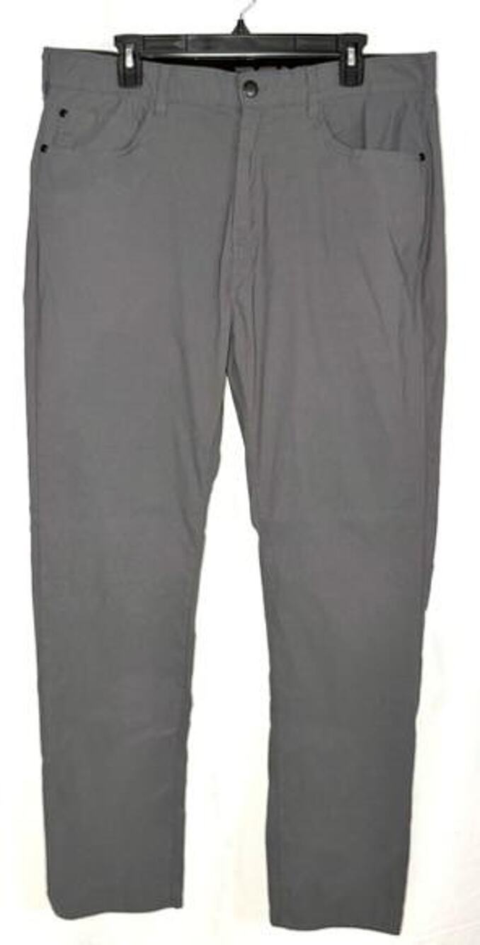 Denali Mens Pants 36x32 Gray Nylon Spandex Stretch Hiking Outdoor Travel